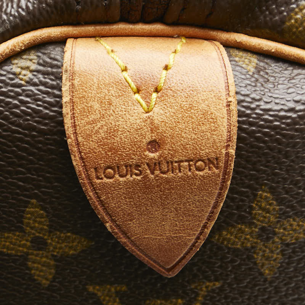 LOUIS VUITTON Brown Monogram Leather Keepall 50 Boston Bag - Picture 13 of 16